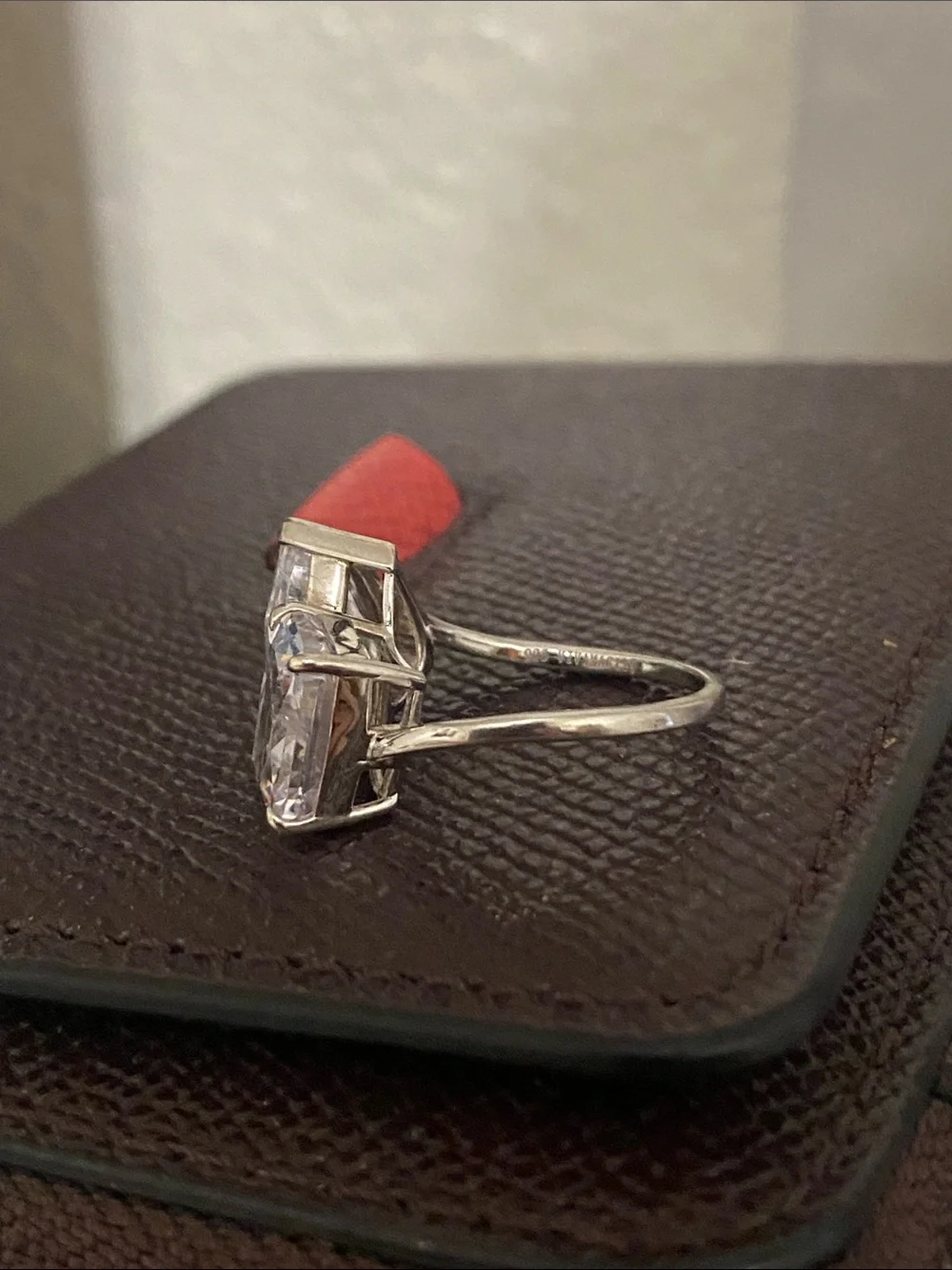 Sterling Silver Moi et Toi CZ ring